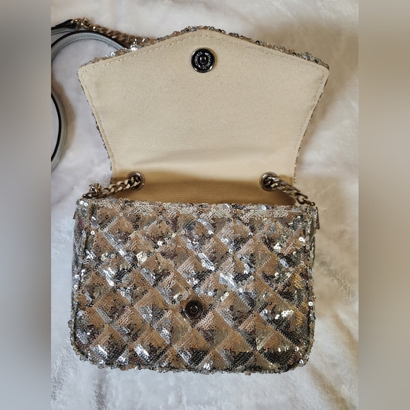 Aldo, Silver sequined crossbody bag - Picture 4 of 4